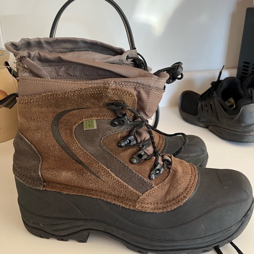 rugged outback Brown and Black Hiking Boots